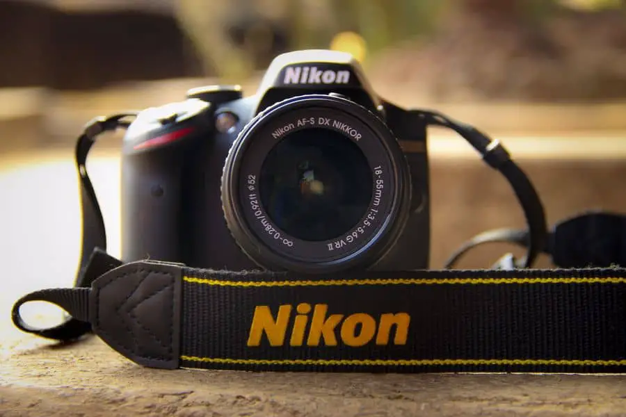 Nikon camera with lenses