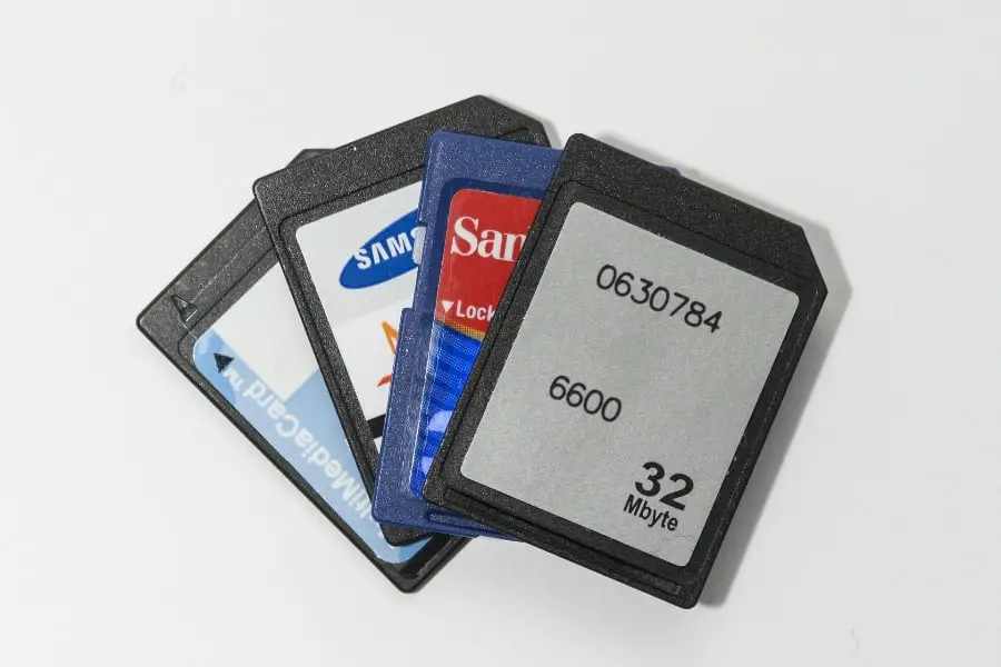 Four memory cards