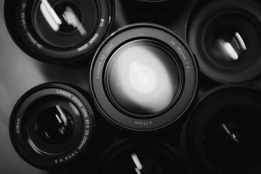 6 different types of camera lenses