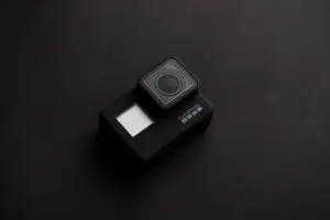 GoPro camcorder on the floor